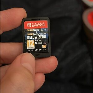 SOLD Nintendo Switch Subnautica Game Card with Black and Red Label